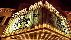 A large sign that says social distortion sold out.